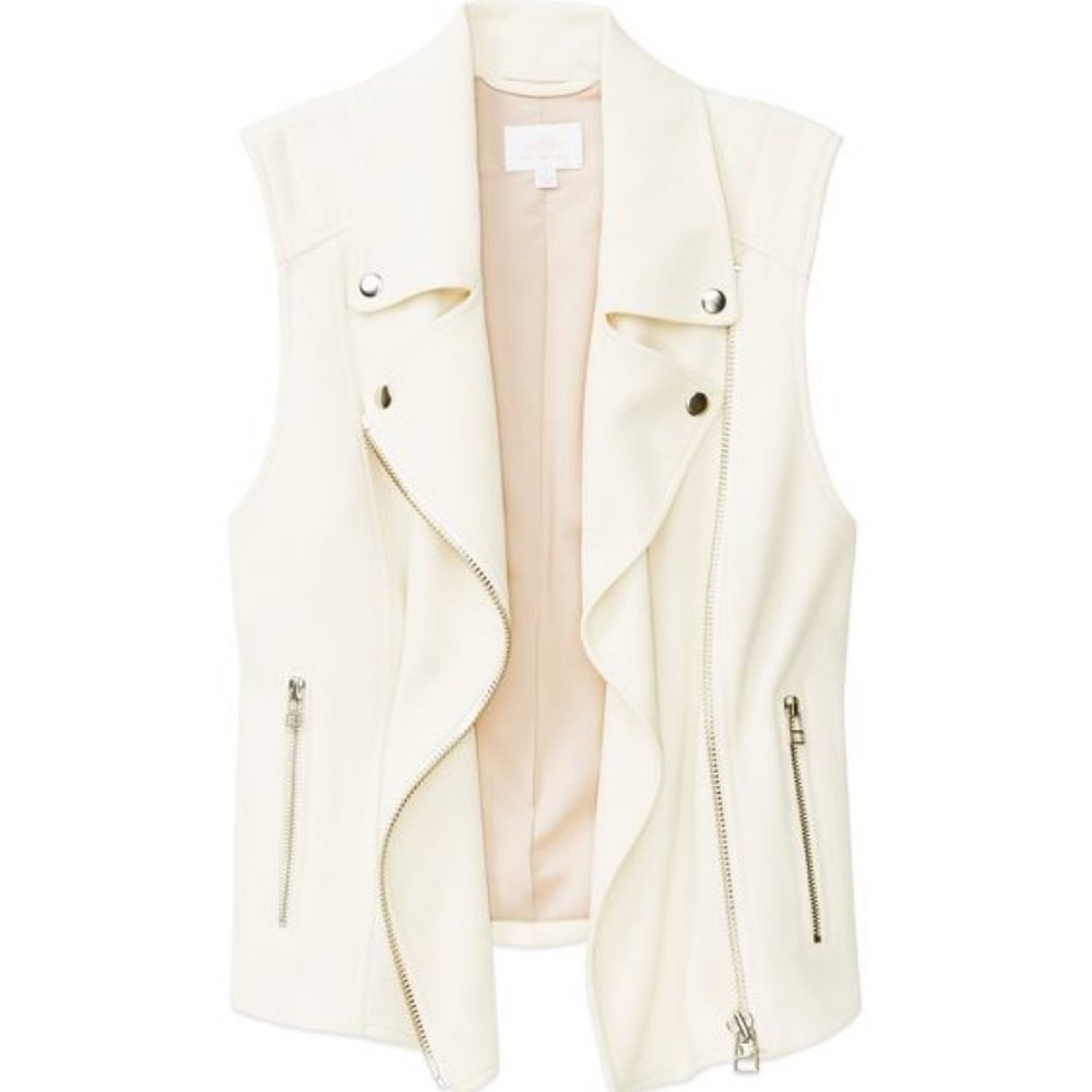 Wilfred Beaumont Moto Vest Ivory sz 4